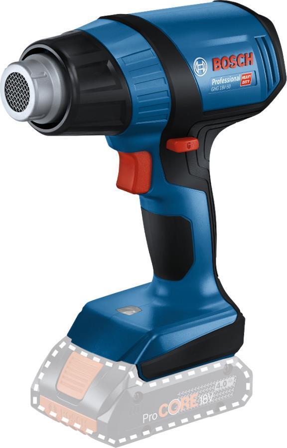 Bosch GHG 18V-50 Pistola ad aria calda 175 l/min 500 C Nero Blu