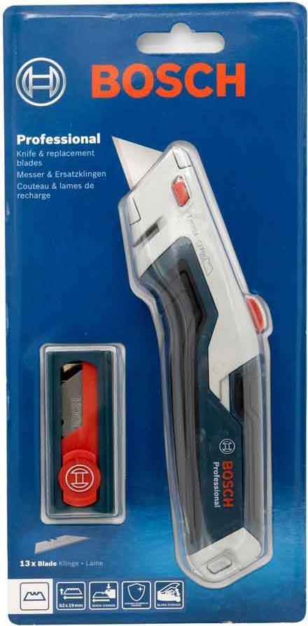 Bosch 1 600 A02 7M5 Taglierino Blu Coltello a lama di rasoio