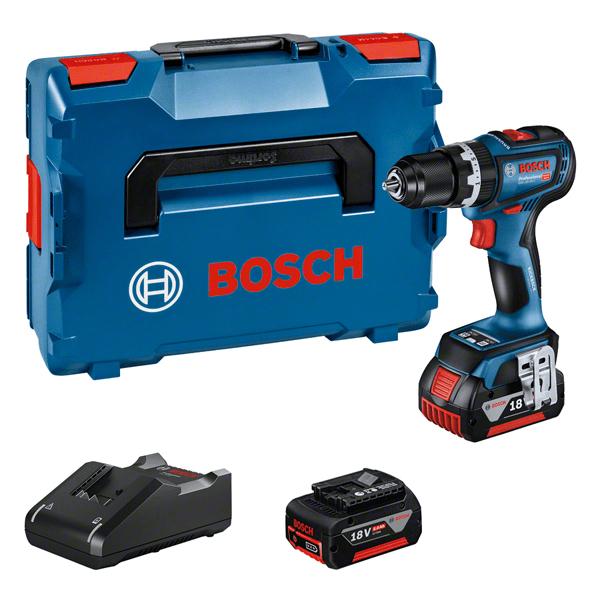 Bosch GSB 18V-90 C 2100 Giri/min Nero Blu