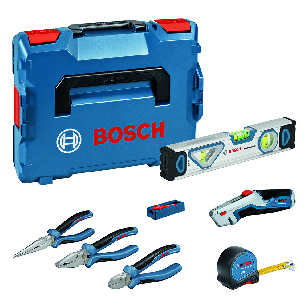 Set di pinze e utensili manuali, 16 pezzi blu