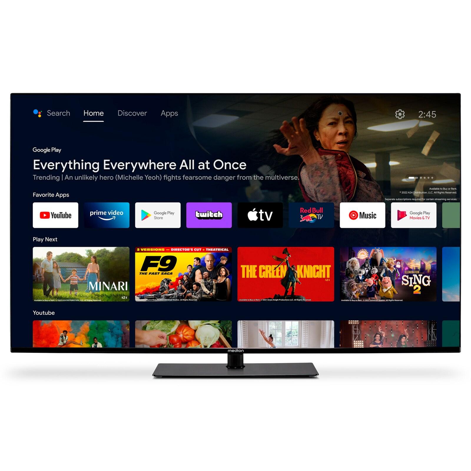 MEDION LIFE X15071 (MD 30922) 127 cm (50") 4K Ultra HD Smart TV Wi-Fi Nero 320 cd/m