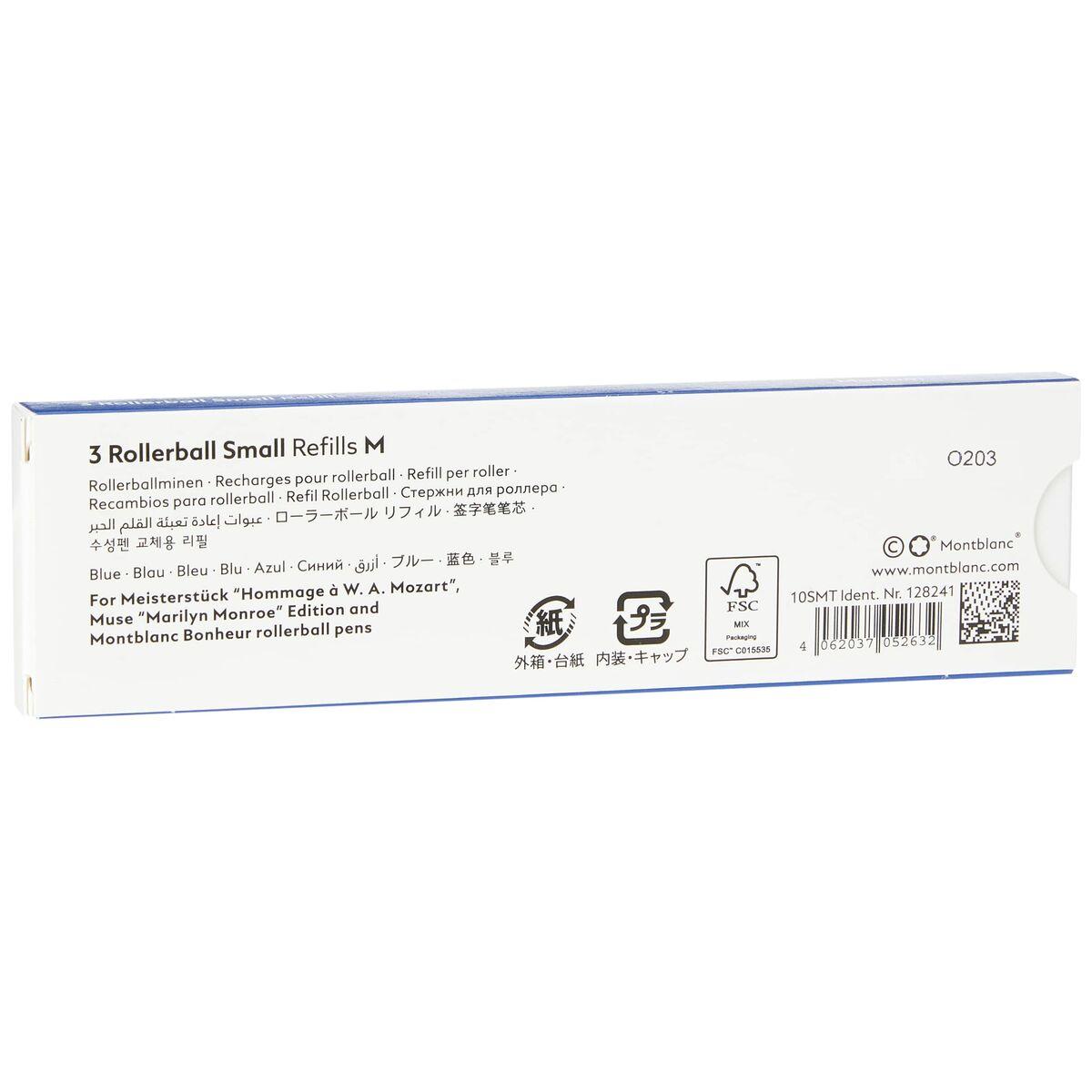 Cartuccia di ricambio per penna Montblanc 128241 Azzurro (3 Unità )