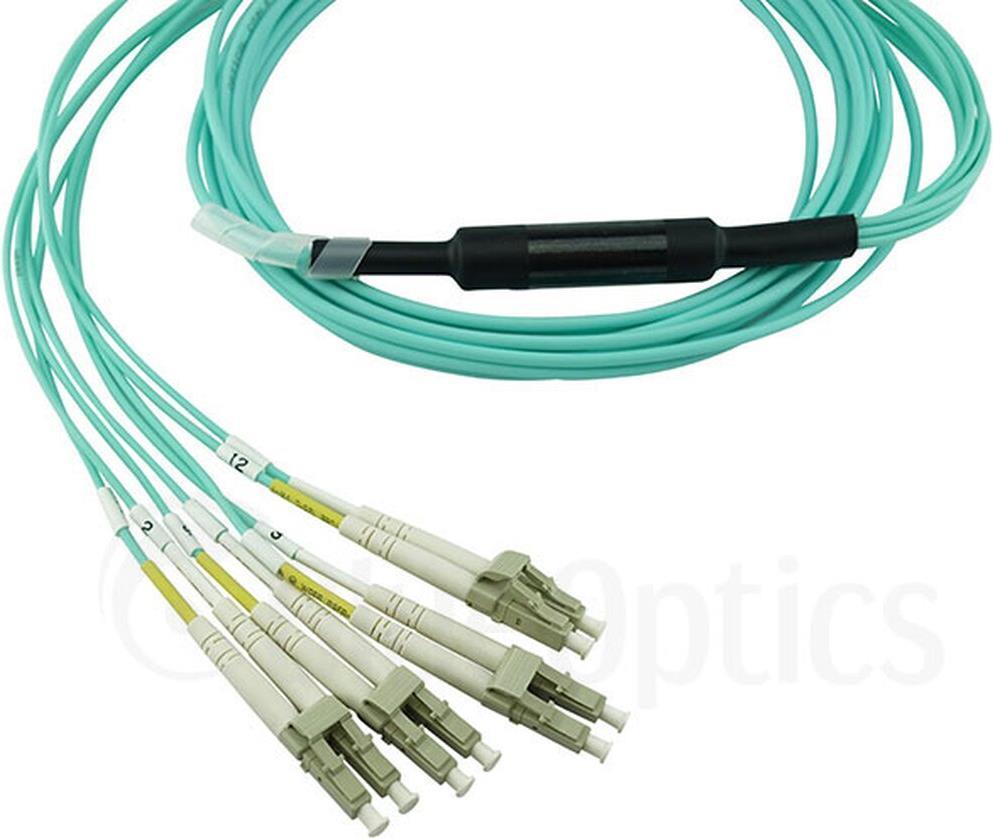 Cavo patch multimodale OM3 MPO-4xLC compatibile Networks 9380014-3M 3 metri