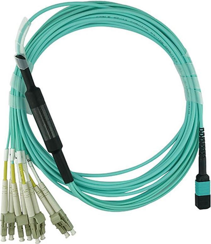 Cavo patch multimodale OM3 compatibile MPO-4xLC 00FM413 da 3 metri