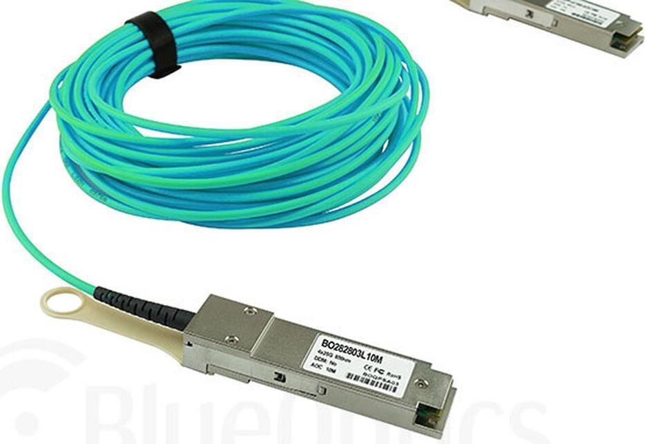 Network Extreme compatibili 100G-QSFP-AOC-AOC-50M QSFP28 Blueoptics Active Optical Cavo (AOC), 100GBase-SR4, Ethernet, Infiniba