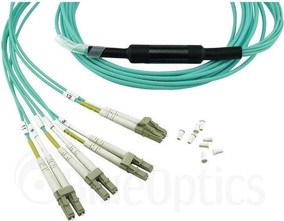 Cavo patch multimodale OM3 MPO-4xLC compatibile AV2C da 3 metri