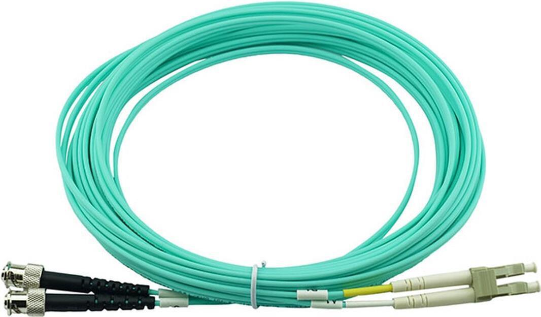 Cavo patch in fibra ottica duplex LC-ST Multimodale OM3 30 metri