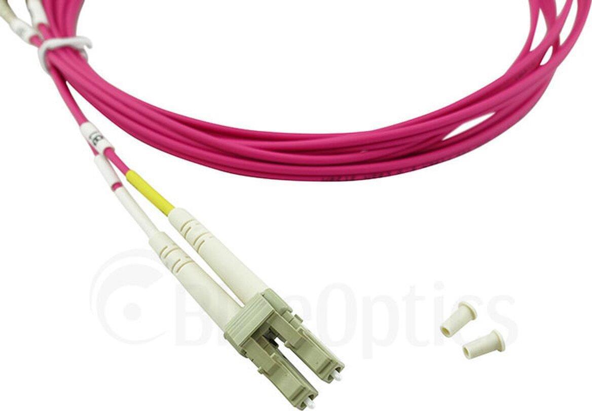 Cavo patch in fibra ottica blueoptics lc / sc mm om4 magenta 10,0m