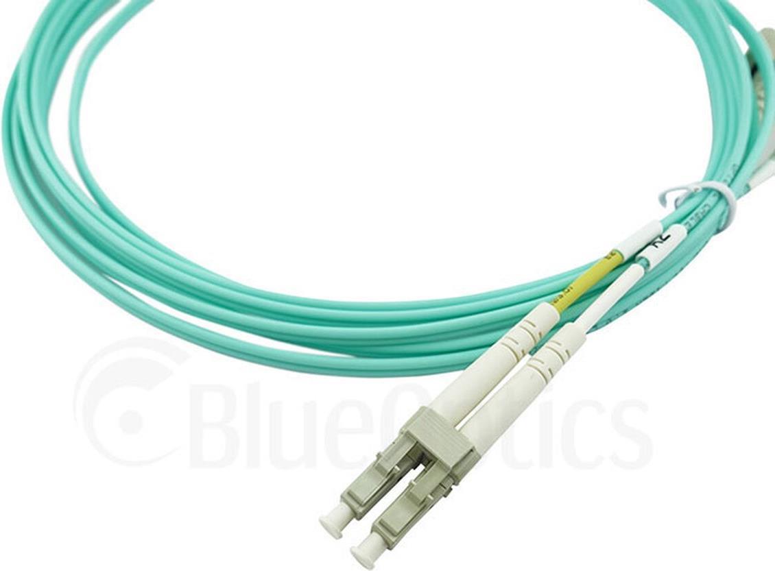 Cavo patch in fibra ottica blueoptics lc / lc mm ​​om3 aqua 20,0m