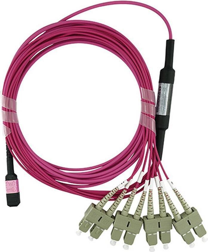 Cavo breakout BlueOptics LWL MPO/4xSC OM4 2 metri