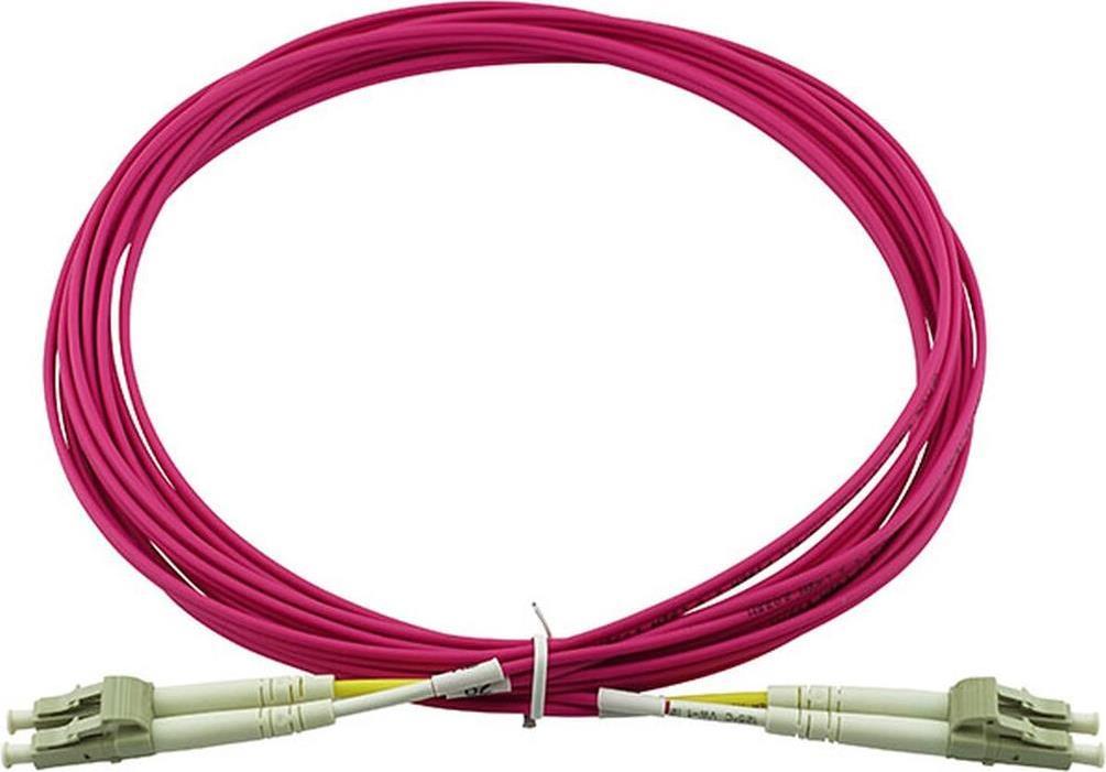 Cavo patch in fibra ottica blueoptics lc / lc mm ​​om4 magenta 7,5m