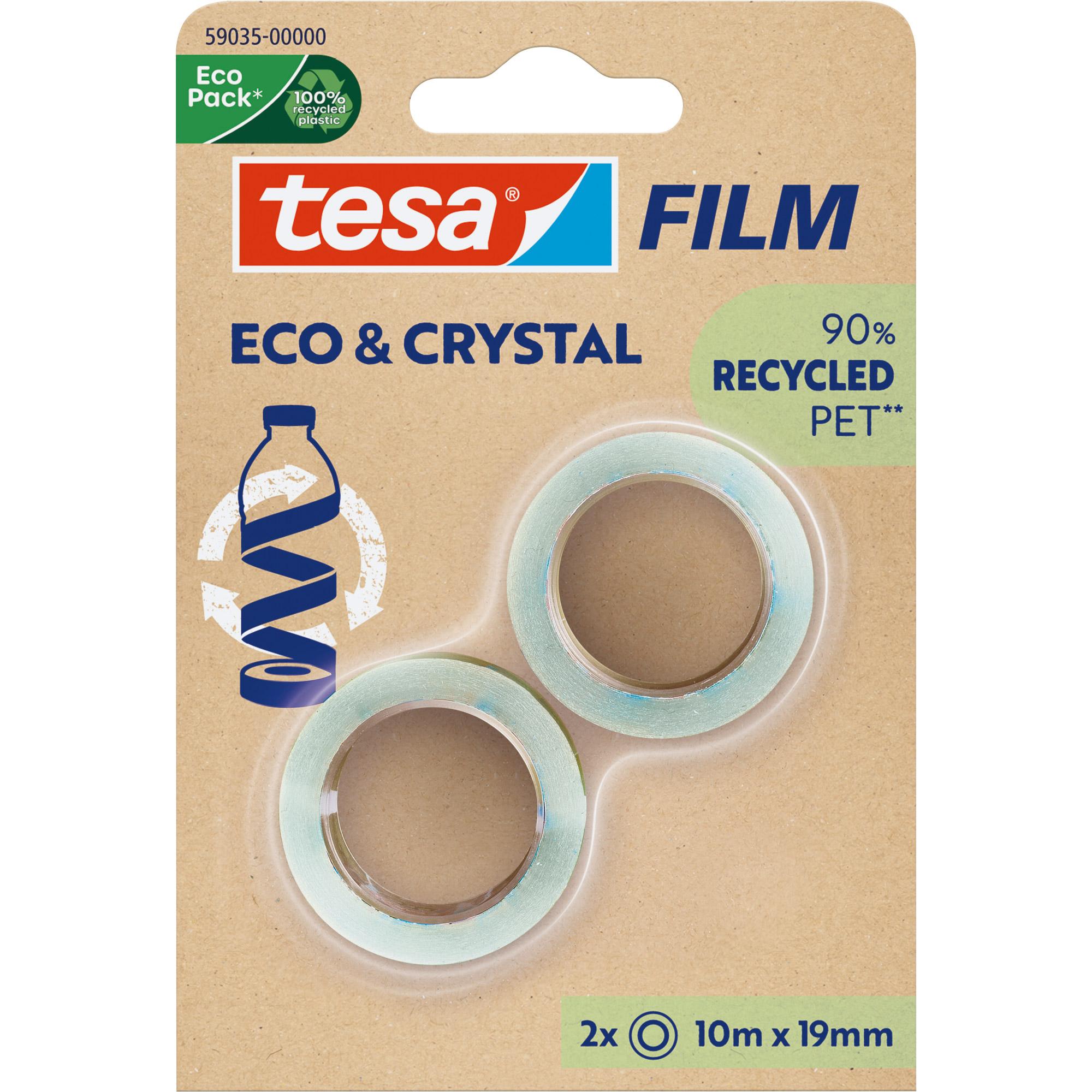 Tesa Eco & Crystal 59035-00000-00 Film Eco & Crystal Transparent L X B 10-Tesa 59035-00.000-00 19mm x10m (59035-00000-00)