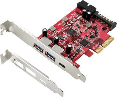 Scheda controller USB 3.1 Renkforce 14 porte USB 3.1 PCIe x1 (RF-4541492)
