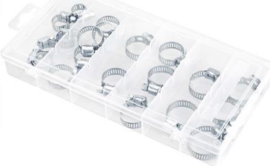 Fascetta stringitubo Basetech 11-38 mm BT-2299052 metallo 20 pz.