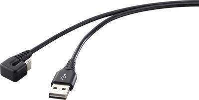RenkForce USB 2.0, Telefono (analogico) Cavo di connessione [1x USB 2.0 Connettore A - 1x USB 2.0 Plug C] 1,00 M nero (RF -4609