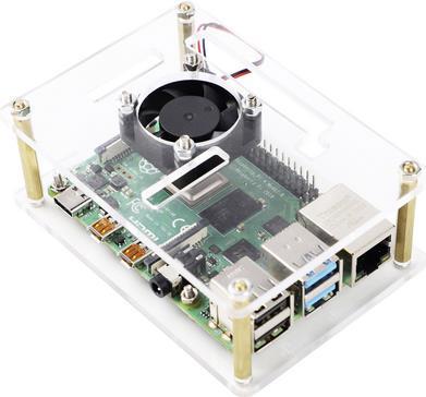 Renkforce RBP-PLC100 SBC Housing Adatto per: Raspberry Pi, Banana PI, Rock PI incluso Transparente attivo (RF-4623964)