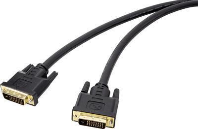 Renkforce DVI TV, cavo di connessione monitor [1x connettore DVI 24+1Pol. -1x connettore DVI 24+1pol.] 7,50 m nero (RF-4680662)