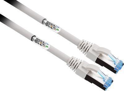 Renkforce RF-4732886 RJ45 Cavo di rete, cavo patch Cat 6A S/FTP 2,00 M Grigio massimo massimo Contatti plug-in dorato 1 St. (RF