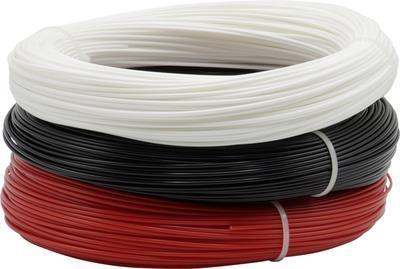 Renkforce RF-4738590 Filamento PETG 175 mm 600 g nero bianco rosso 1 St. (RF-4738590)