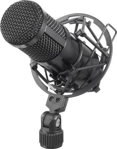 Renkforce RF-MIC-510 USB Microfono USB compresa la valigia, tra cui Spider, tra cui protezione del vento, cavo, incl.