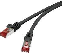Renkforce RF-4979744 Cavo di rete RJ45, cavo patch Cat 6 S/FTP 5,00 M nero con protezione al naso a riposo, contatti plug-in do