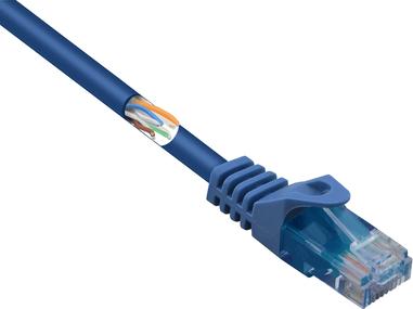 RenkForce RF-5044022 Cavo di rete RJ45, cavo patch Cat 5E U/UTP 2,00 M blu con protezione del naso a riposo, senza alogeno 1 St