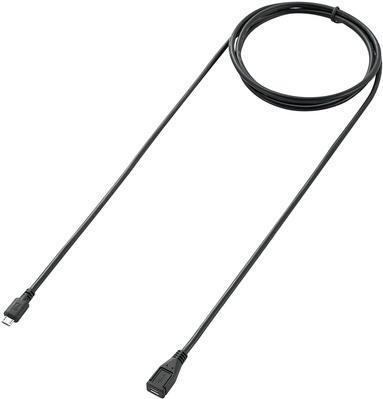 Renkforce Cavo USB USB 2.0 Plug Micro-B USB, USB-Micro-B Socket 1.80 M Contatti placcati in oro nero RF-5046550 (RF-5046550))