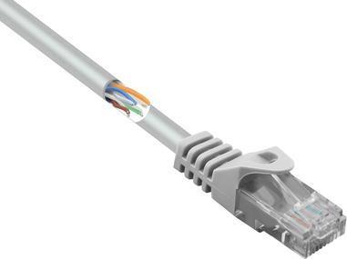 Renkforce RF-5047502 Cavo di rete RJ45, cavo patch Cat 5E U/UTP 5.00 M Grigio con protezione del naso a riposo 1 St. (RF-504750