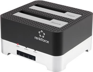 Renkforce RF-Docking-02 SATA USB 3.2 Gen 1 (USB 3.0) Copia del disco rigido con una funzione clone (RF-5047512)