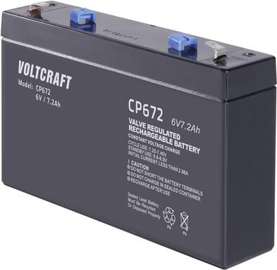 Voltcraft CE6V/7Ah VC-12713945 Bleicku 6 V 7.2 AH-Fleece Lead-Fleece (AGM) (W X H X D) 151 x 100 x 34 mm Tappo piatto 4,8 mm Fr