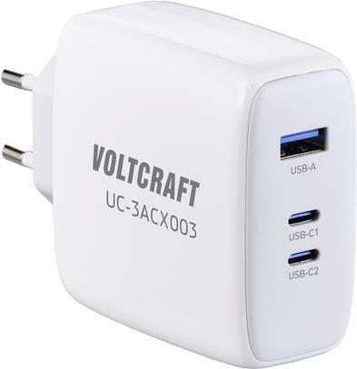 Voltcraft GAN VC-13079915 Caricatore USB Output Area Inner Output Corrente (Max.) 5 A 3 X USB-C USB-A USB Power Delivery (USB-P