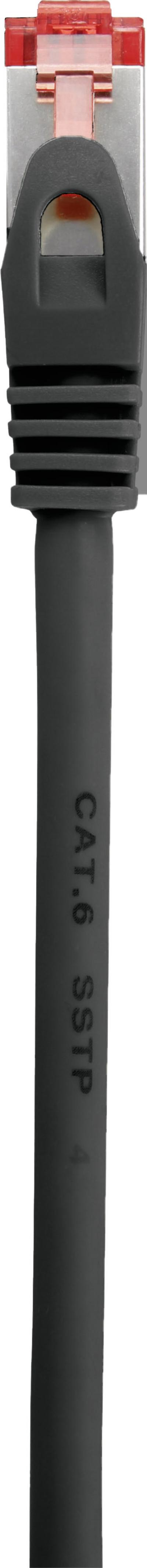 RenkForce RF-5469256 Cavo di rete RJ45, cavo patch Cat 6 S/FTP 2,00 M nero con protezione al naso a riposo, contatti plug-in do