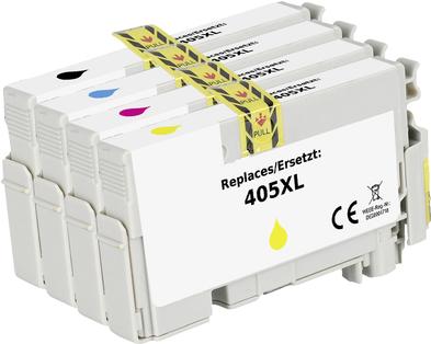 Renkforce Ink Compi-Pack sostituisce EPSON 405XL Black compatibile, ciano, magenta, giallo RF-I-E-405XLBKCMY4PK RF-5718866 (RF-