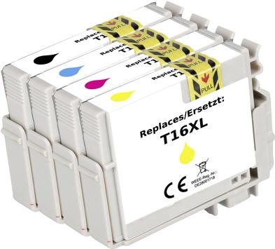 Renkforce Ink Kombi-Pack sostituisce EPSON 16XL (C13T163640) Black compatibile, ciano, magenta, gelb rf-i-e-16xlbkcmy4pk RF-571