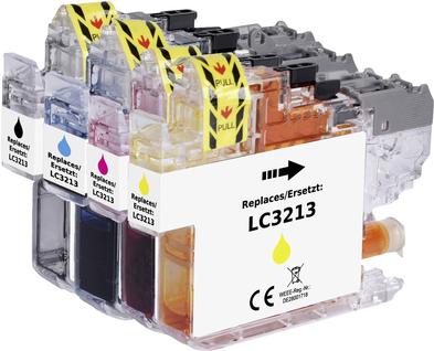 Renkforce Ink Combini Pack ha sostituito il Brother LC-3213 (LC3213VALDR) Nero compatibile, Ciano, Magenta, GelB RF-5679866 (RF