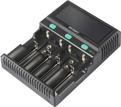 Voltcraft IPC-4 Caricatore a cella rotonda Liion, Lifepo, NIMH, NICD, Lifepo4 A, Mignon (AA), Micro (AAA), Mini (AAAA), Baby (C