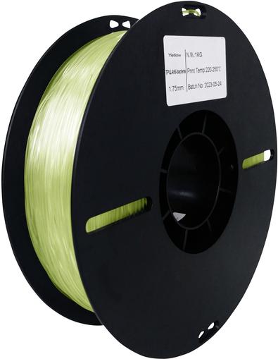 RenkForce RF-5771506 Filamento TPU Antibatterici, flessibile, ad alta resistenza alla trazione 1,75 mm 1 kg di giallo trasparen