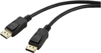 Connettore di visualizzazione del cavo di connessione di visualizzazione RenkForce, connettore displayPort 2,00 M Black RF-5771