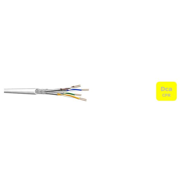 Cavo di installazione Draka UCHOME SS26, Cat 7, S/FTP, PiMF, bianco, anello da 100 m