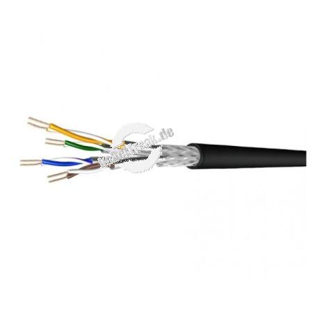Cavo patch Draka UC900 Flex, Cat 7, S/FTP, PiMF, nero, tamburo da 1000 m