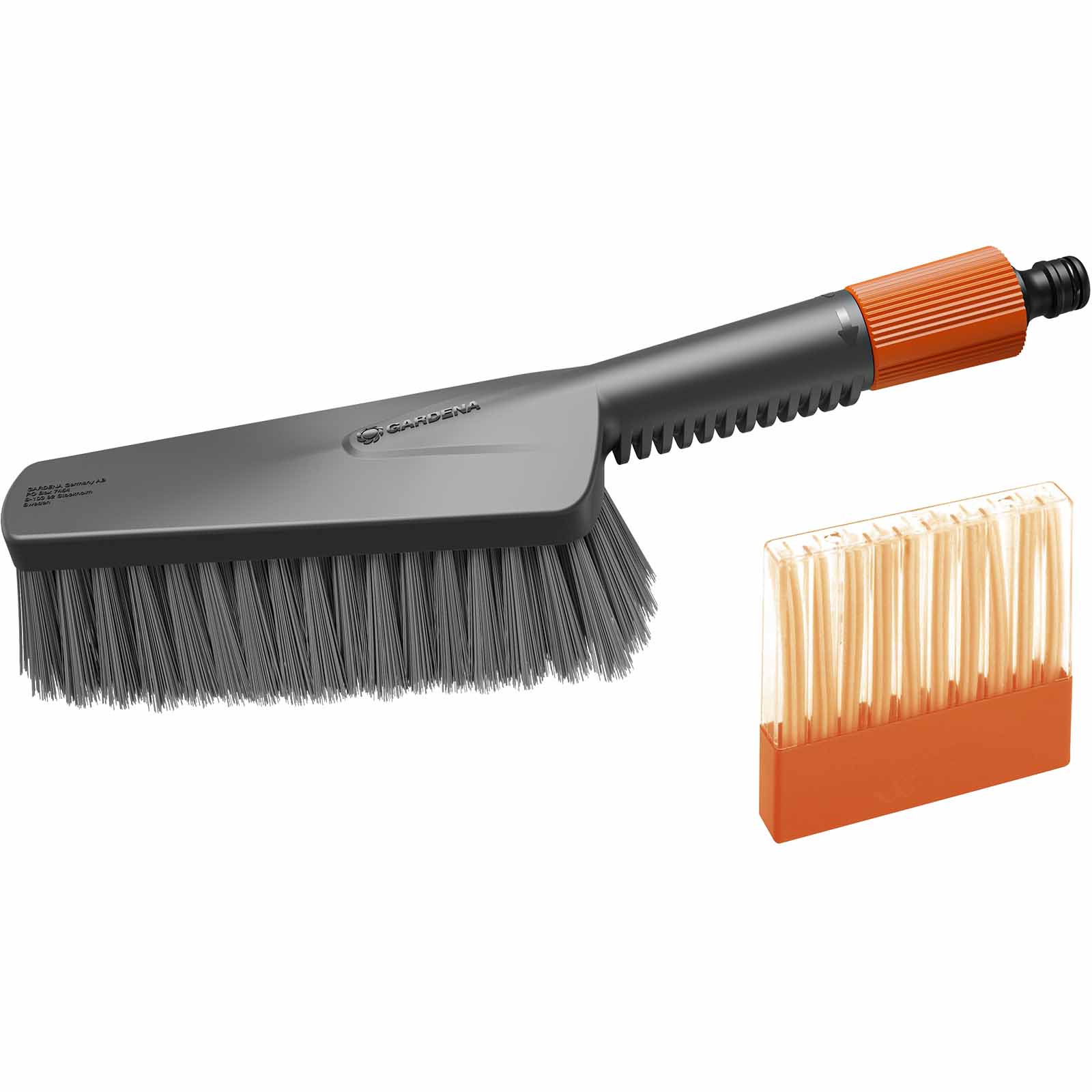 Set di lavaggio Cleansystem con spazzola manuale M soft grigio incl. 10 saponette