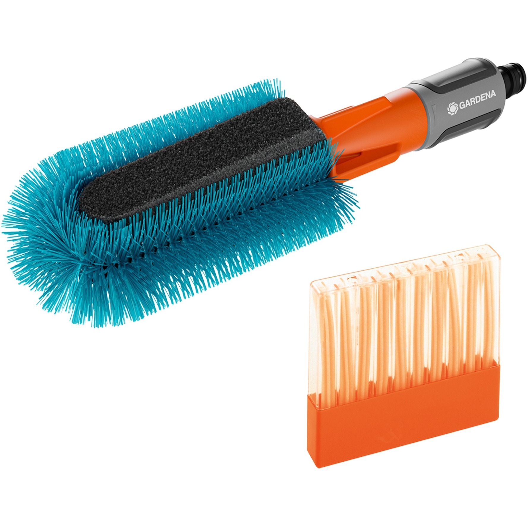 Set di spazzole per bici Cleansystem grigio turchese incl. 10 saponette