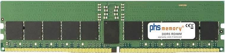 Memoria RAM da 16 GB PHS-Memory Compatibile con ASUS RS720QA-E12-RS8U (K14PH-D24) DDR5 RDIMM 4800MHz PC5-38400-R (SP488269)