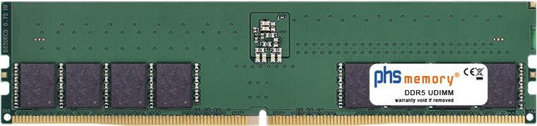 Memoria RAM da 32 GB PHS-Memory Compatibile con QNAP TS-H1677AXU-RP-R7-32G DDRIMM 5600MHz PC5-44800-U (SP520682)