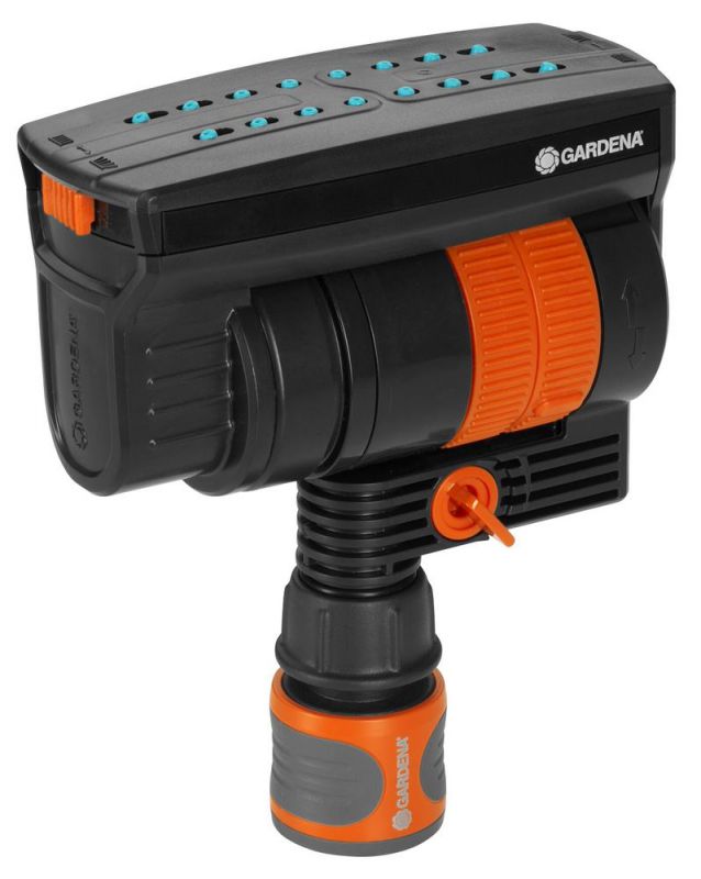 Irrigatore quadrato con tubazione del sistema di irrigazione Gardena: per l'irrigazione delle aree