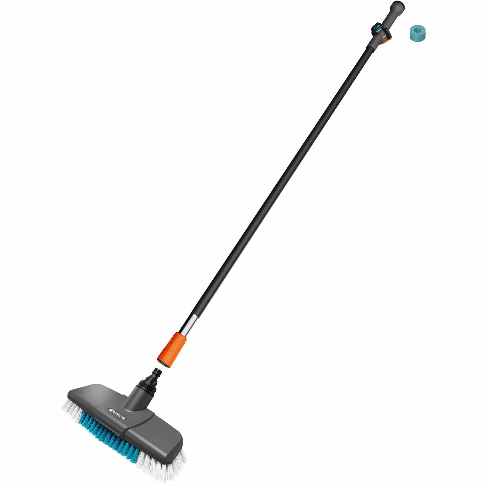 Set lavaggio Cleansystem rigido con manico M grigio turchese larghezza di lavoro 27 cm