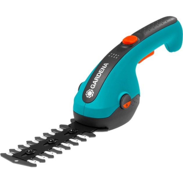 Set forbici per erba a batteria ClassicCut Li da 3,6 Volt con taglia arbusti turchese nero