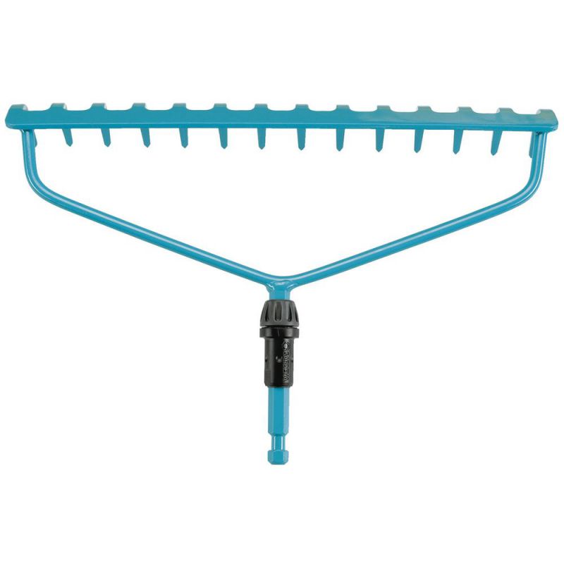 Rastrello ad arco combisystem turchese 36 cm