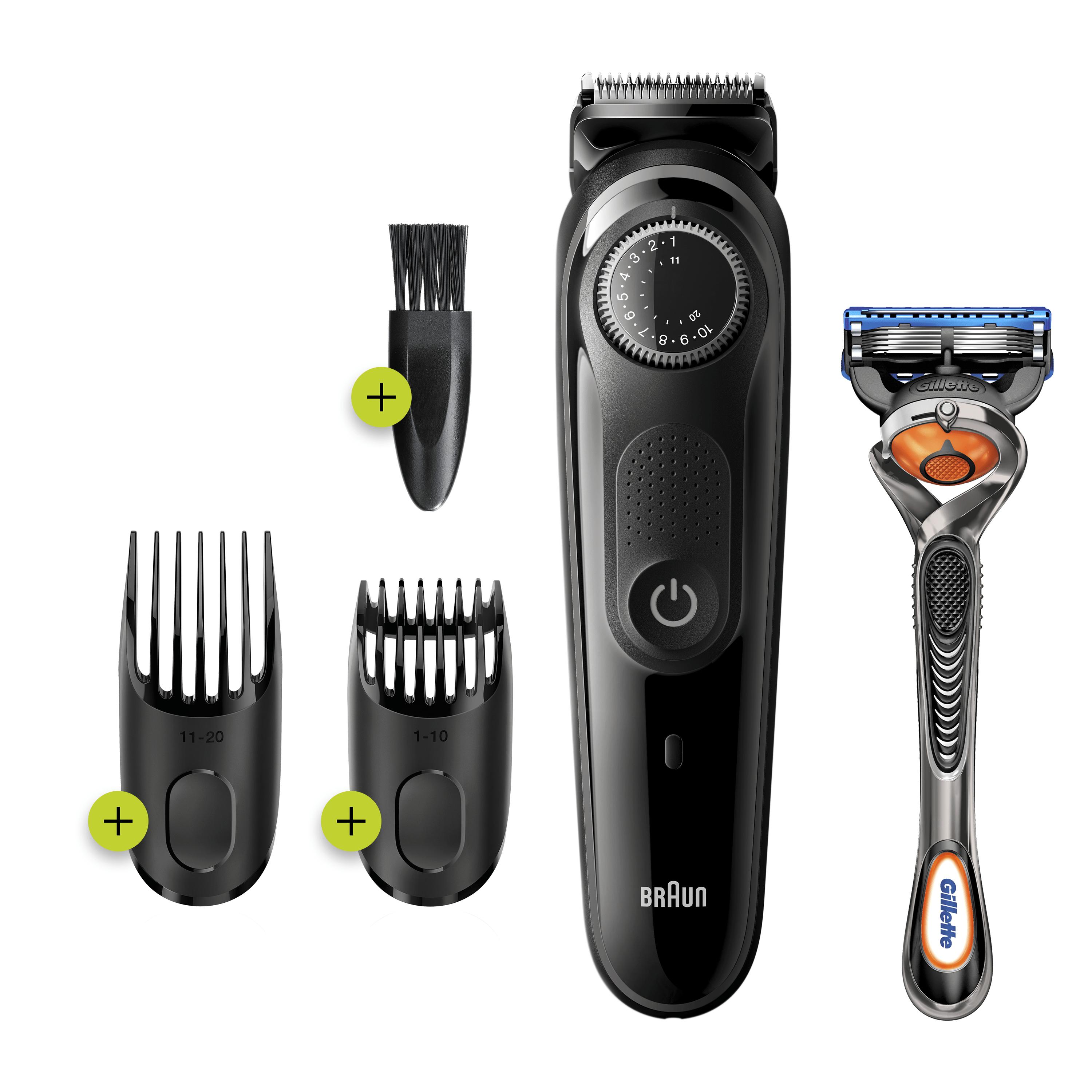Braun 81705171 regolabarba CA/Batteria 39 2 cm Nero, Grigio