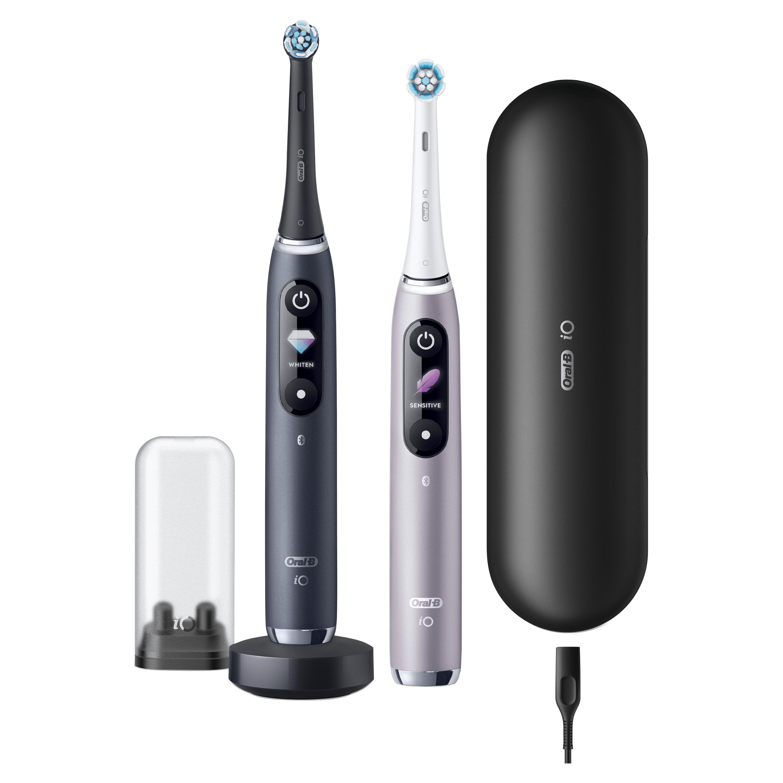 Oral-B iO 80363731 spazzolino elettrico Adulto Spazzolino rotante-oscillante Nero, Argento